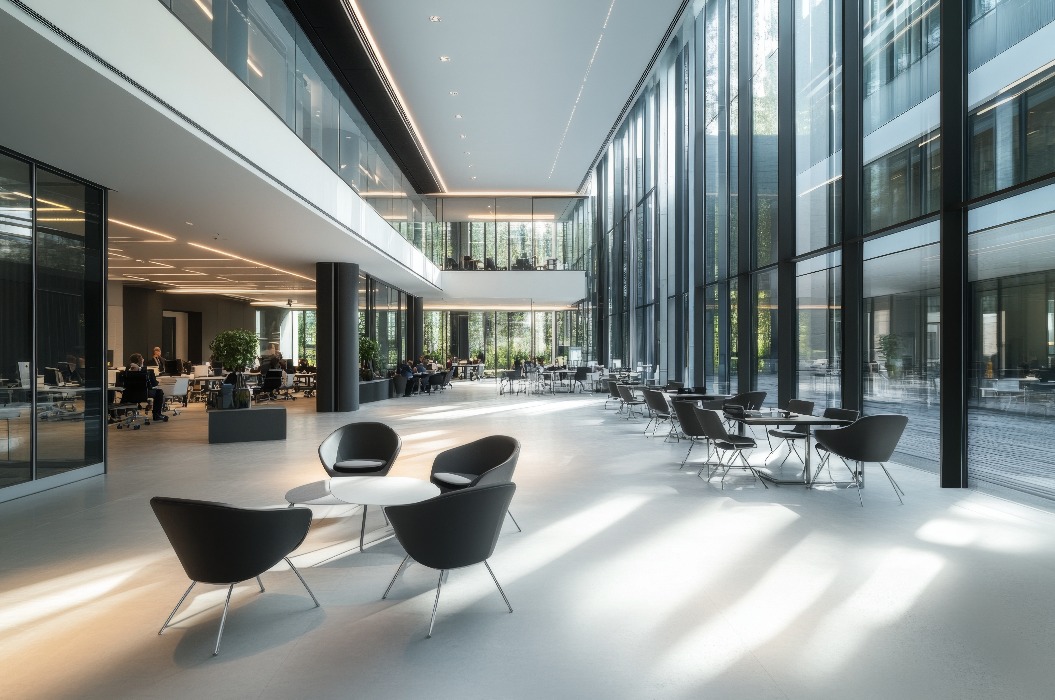 Interieur eines anspruchsvollen modernen Büros in Berlin