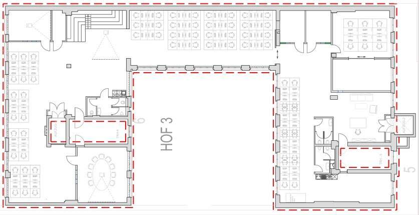 Beispielgrundriss - Bürofläche nahe Oranienplatz