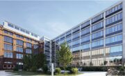 Stylisher Neubau mit vielen Büroflächen in Kreuzberg - Ansicht mit Altbau