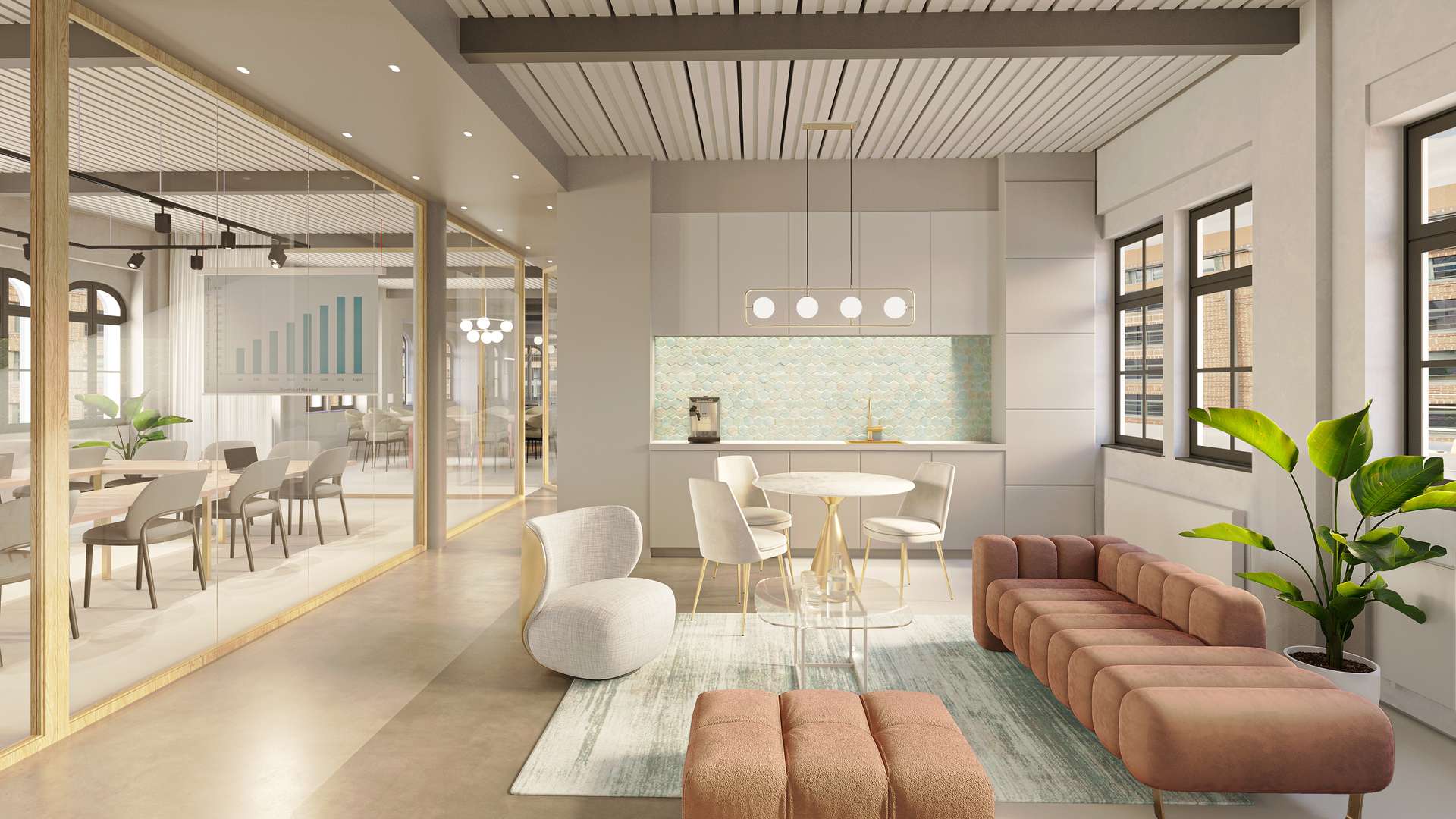 Beispiel Visualisierung - Großzügige Büros in Spree-Nähe