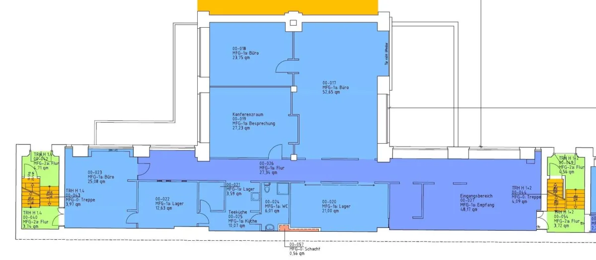 Grundriss Haus 1 EG links ca. 264 qm