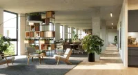 Innenansicht – Büroaufteilung – Visualisierung