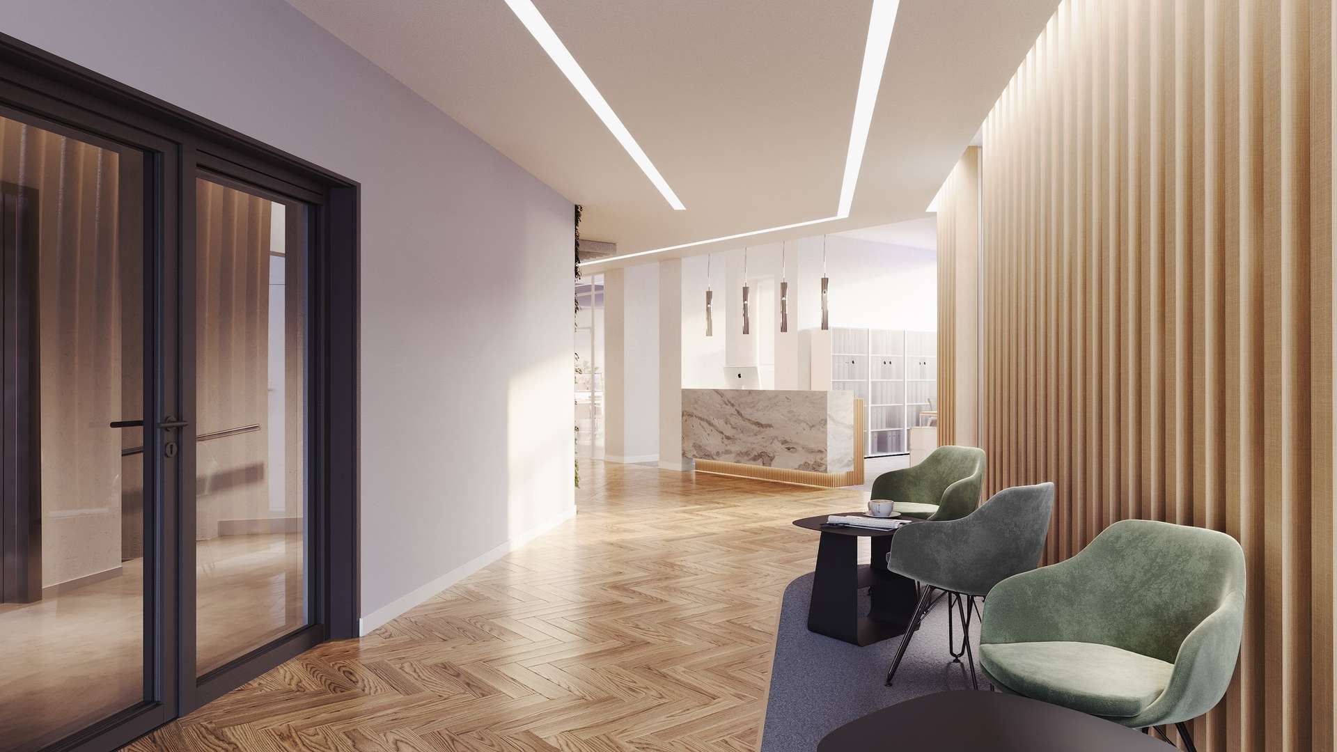 Visualisierung - Bürofläche nahe U-Bahnhof Kochstraße