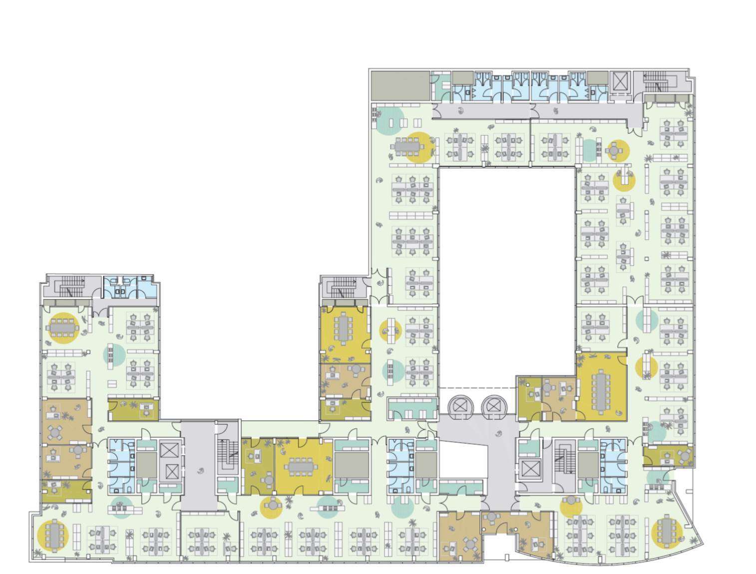 Beispielgrundriss - Große Bürofläche im Herzen der Stadt zu vermieten