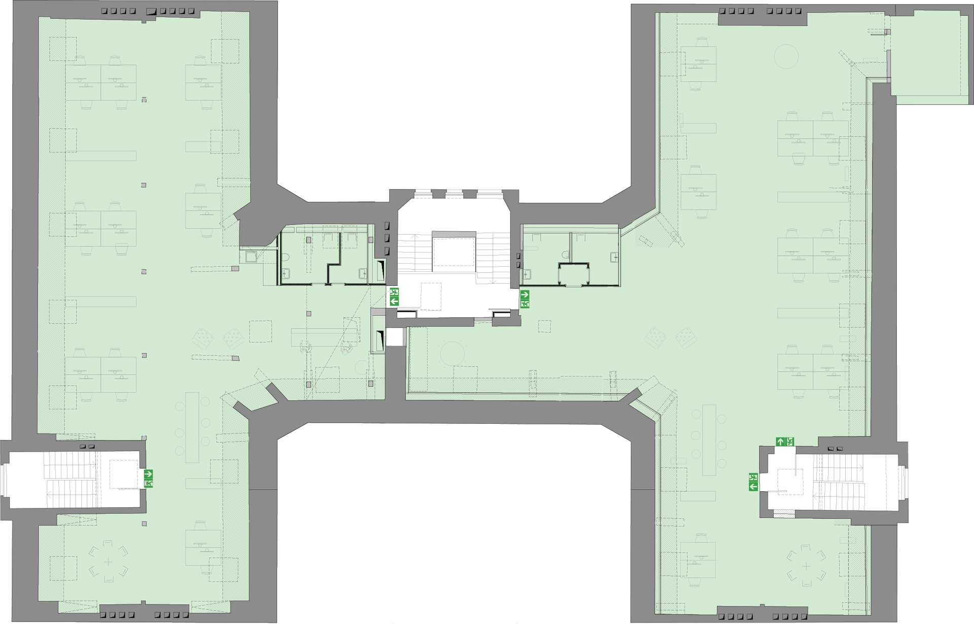 Beispielgrundriss - Büro-Loft in Moabit