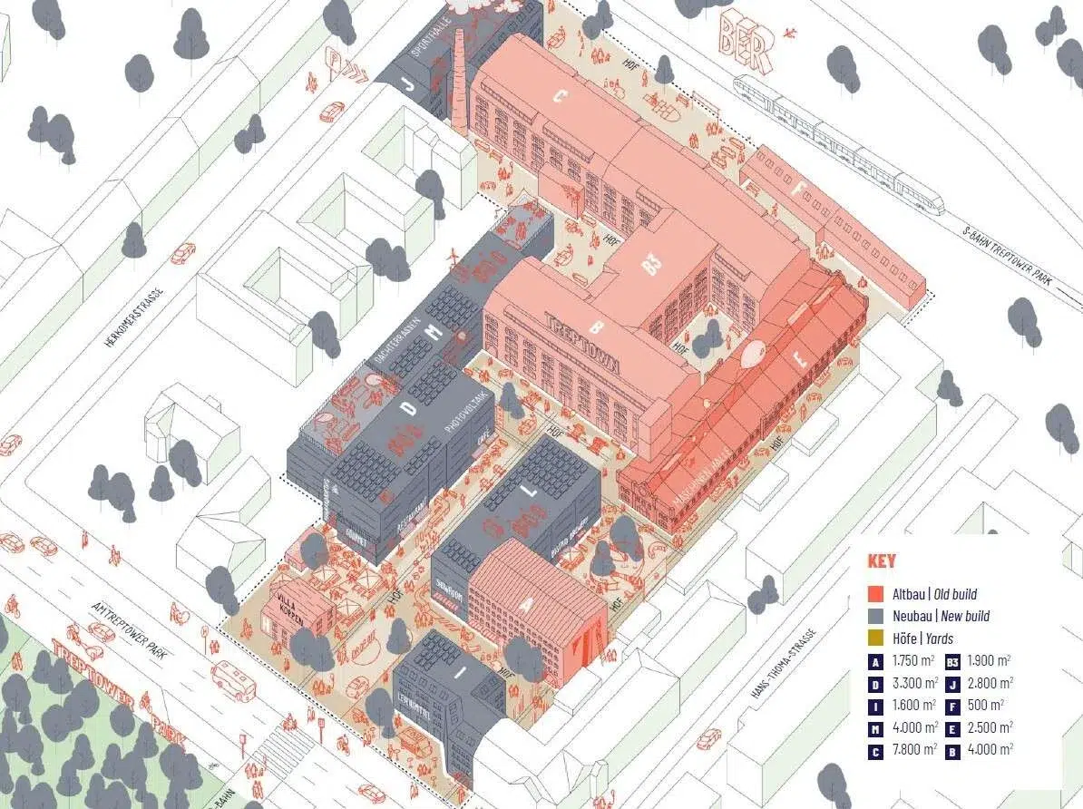 Lageplan Bestand und Neubau