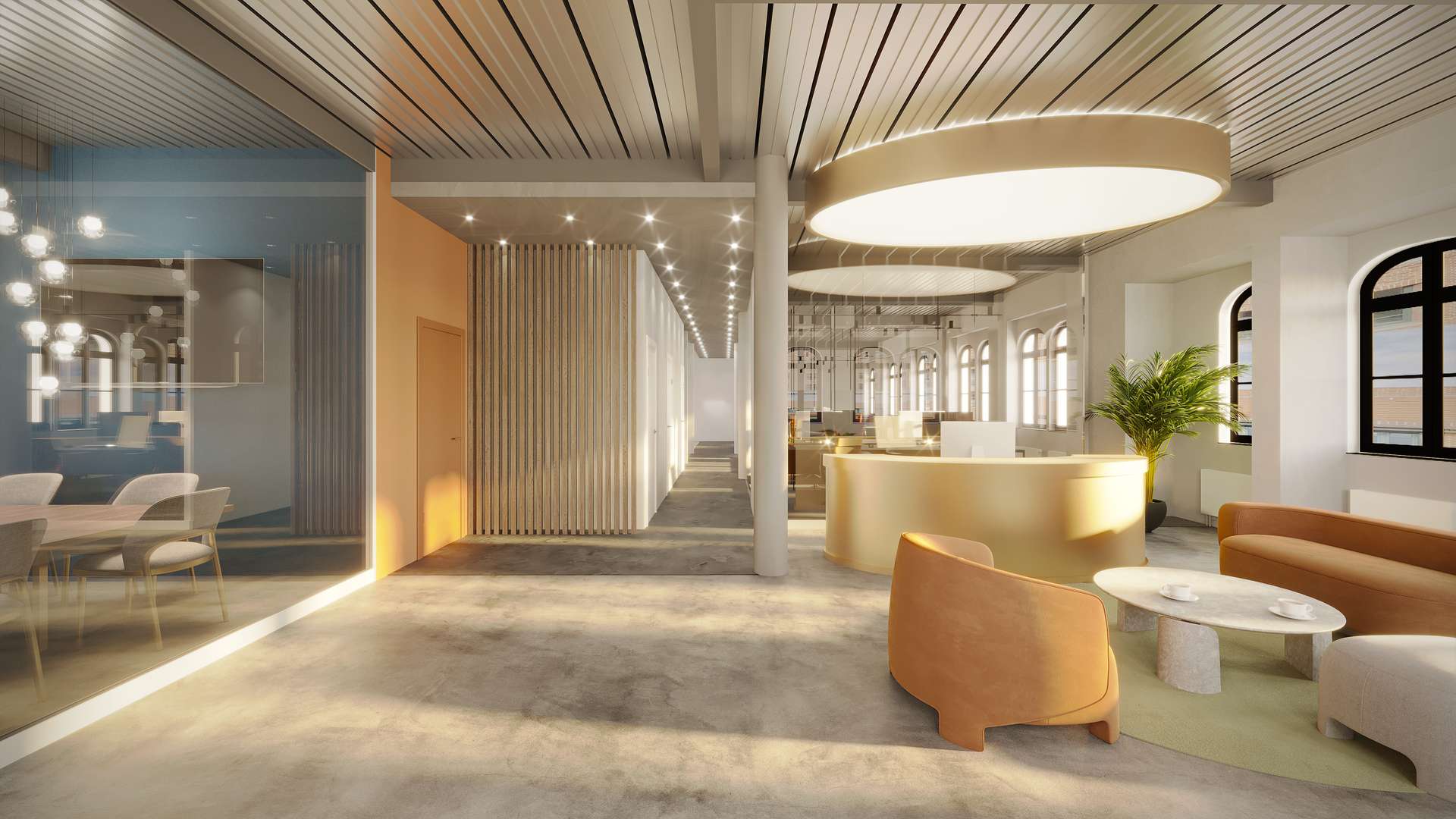 Beispiel Visualisierung - Großzügige Büros in Spree-Nähe