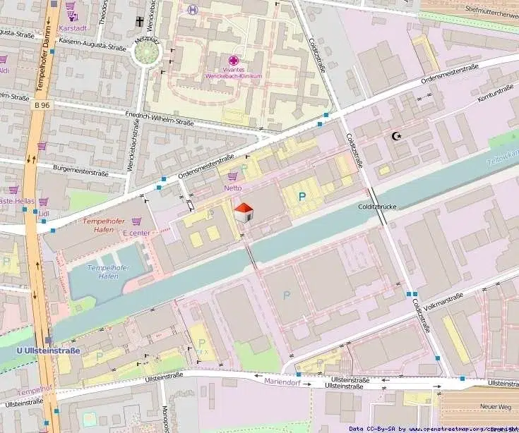 Lageplan – Standort am Teltowkanal