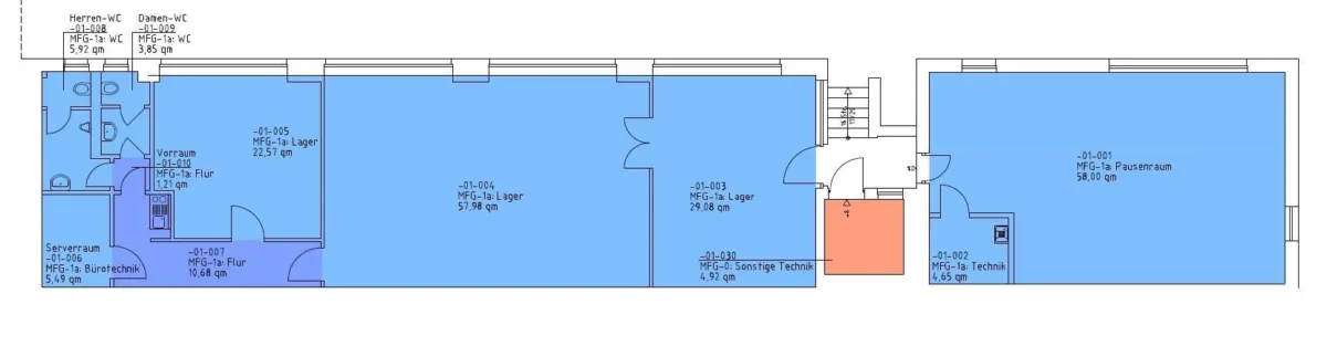 Grundriss Haus 2+3, Neubau Souterrain ca. 199 qm