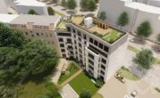 Moderner und nachhaltiger Neubau sucht Büromieter in Schöneberg - Hofansicht